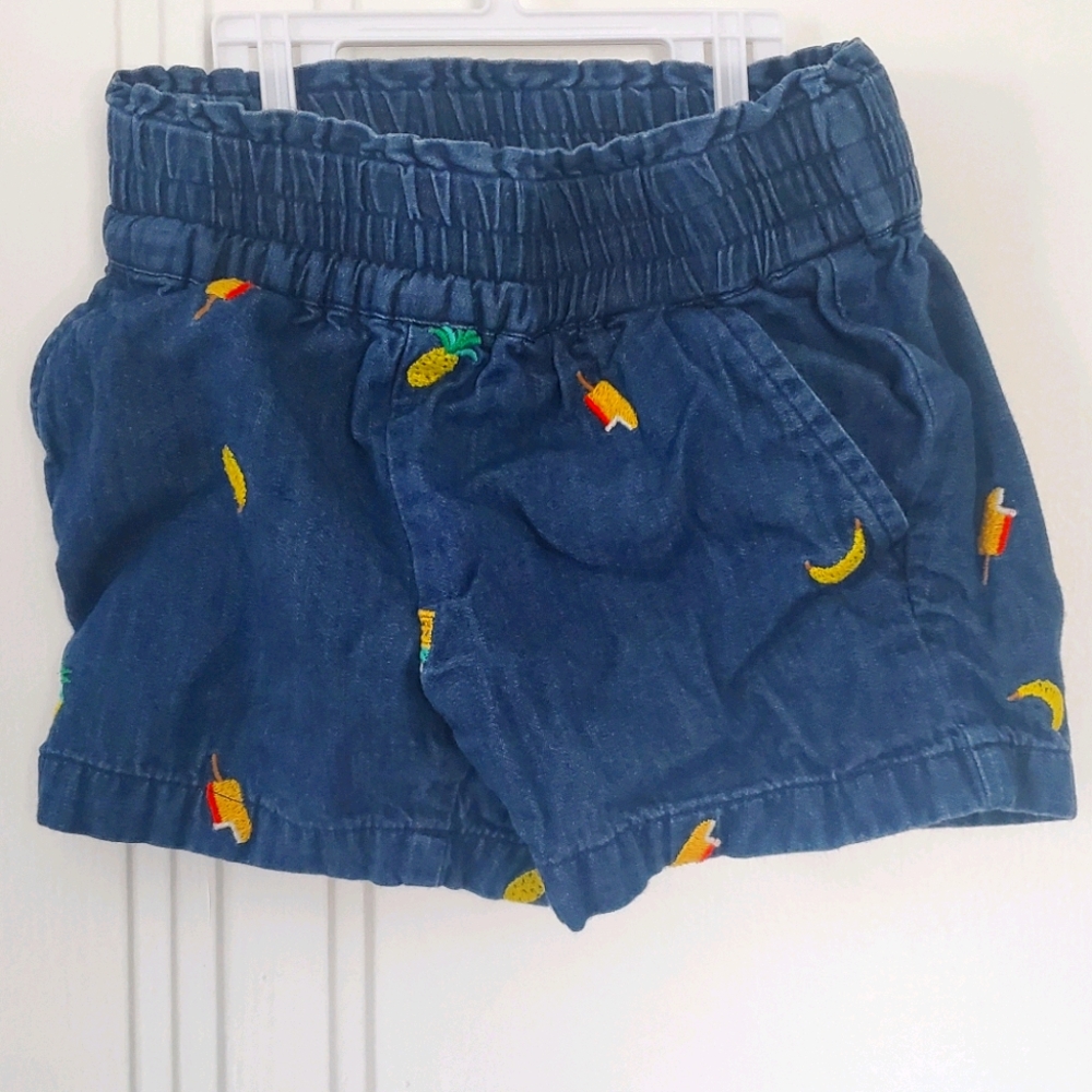 Hanna Andersson 4T popsicle pineapple shorts